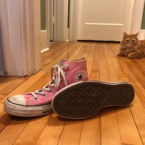 Pink High Top Converse